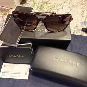 Versace Tortoiseshell Sunglasses